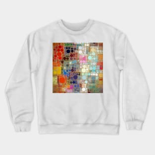 Circle Square Colorful Pattern Crewneck Sweatshirt